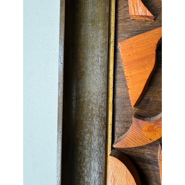 70's Mid-Century Abstract Cut Wood Wall Art/ Sold For Sale - Image 10 of 11