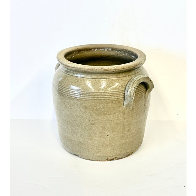 Early 20th Century French Stoneware Confit Pot For Sale - Image 5 of 10
