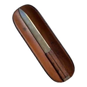 Mid 20th Century Werkstätte Carl Auböck Letter Opener and Tray