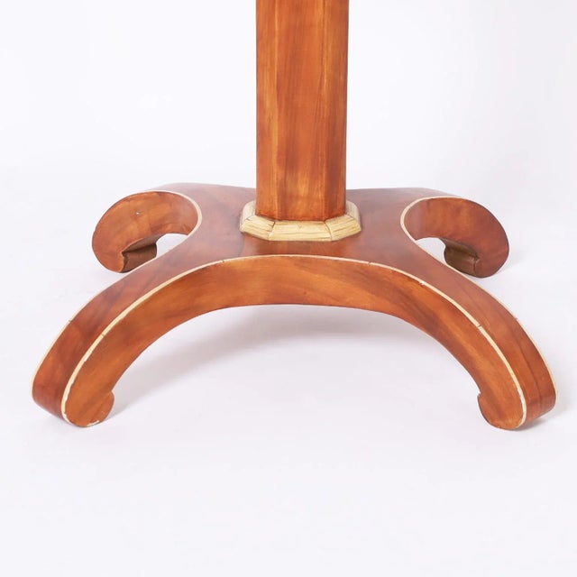 Pair of Mid-Century Italian Painted Stands For Sale - Image 9 of 10