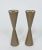 Mid-Century Modern Mid Century Modern Cone Brass Candle Holders- Set of 2 For Sale - Image 3 of 12