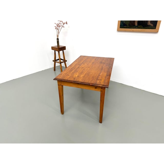 Farmhouse Table in Pine, France, 1950s For Sale - Image 8 of 18