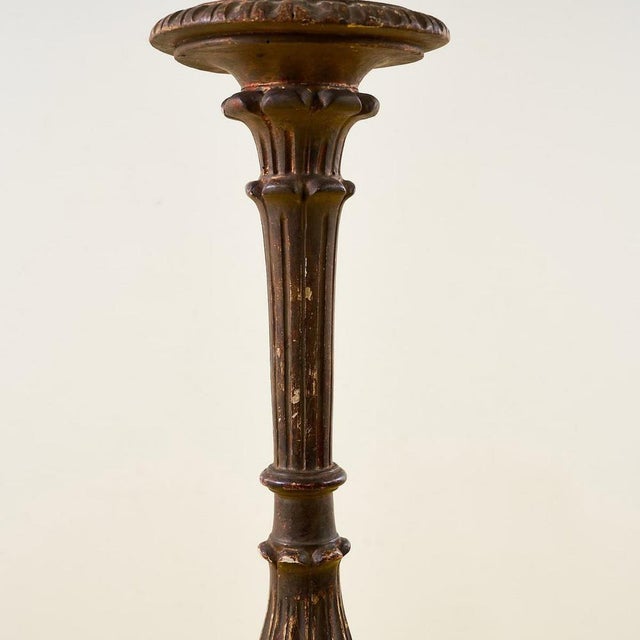 Vintage Style Floor Lamp in Wood For Sale - Image 4 of 9