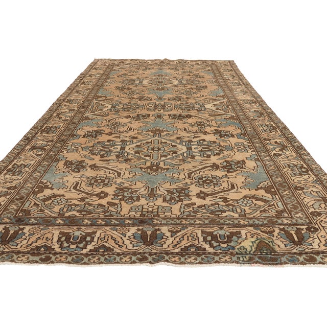 Contemporary Vintage Persian Bakhtiari Rug, 05'02 X 09'11 For Sale - Image 3 of 10