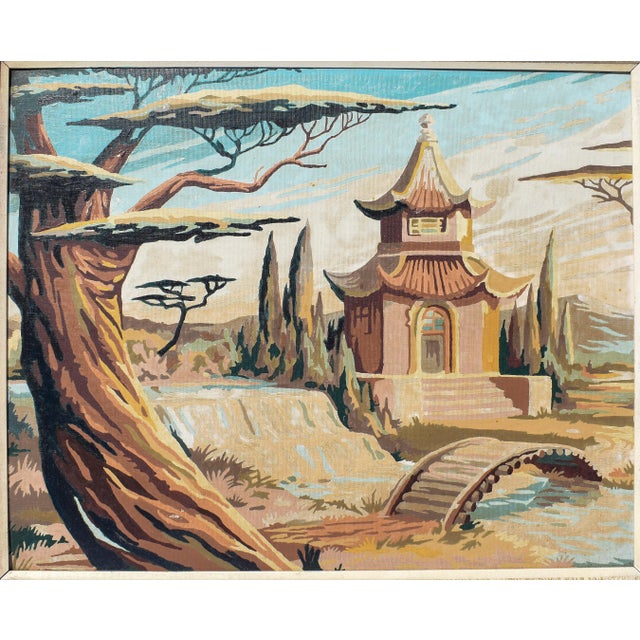 Vintage Japanese Pagoda Paint by Numbers Chairish