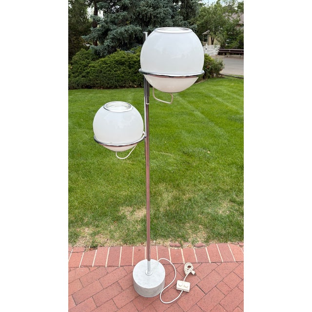 Mid-Century Modern 1969 Gino Sarfatti Style Model 1094 “Eyeball” Floor Lamp, Italy For Sale - Image 3 of 10