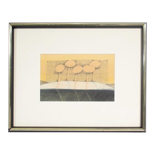 Signed Mixed Media Drawing by Frank Rakoncay For Sale