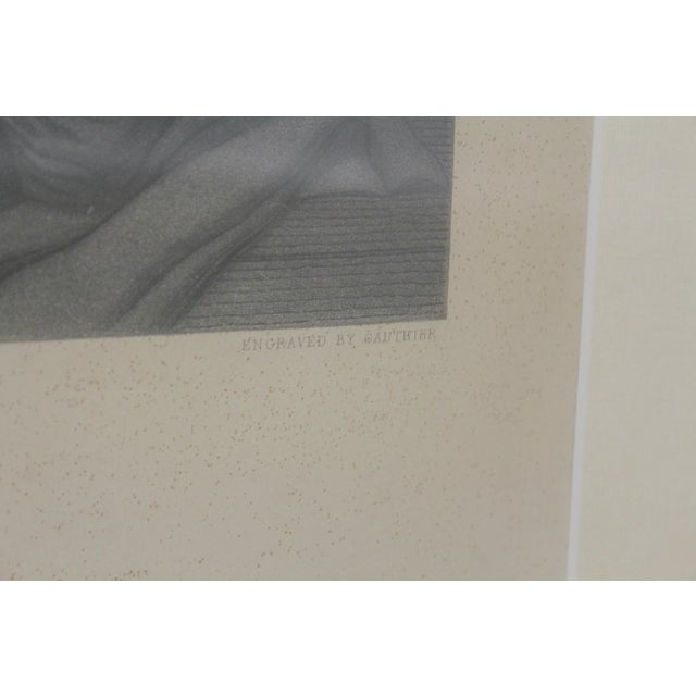 1900 - 1909 Vintage 19th C. Engraving Pilgrim Signing For Sale - Image 5 of 13