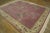 Contemporary 1980s Pink Cerise Floral Vintage Chinese Art Deco Rug 7' 9'' X 9' 8'' Wool Knotted Carpet For Sale - Image 3 of 12