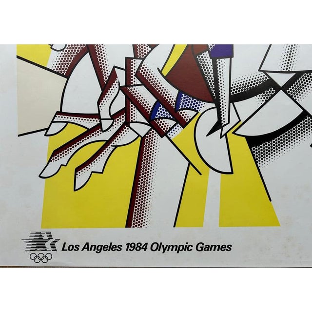 Late 20th Century The Red Horsemen Los Angeles Olympic Games Poster by Roy Lichtenstein, 1984 For Sale - Image 5 of 6