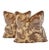 Textile Designer Vicki Payne Free Spirit Crewel Taupe & Brown Block Print Botanical Floral Leaf Pillow Covers- 3 Pieces For Sale - Image 7 of 8