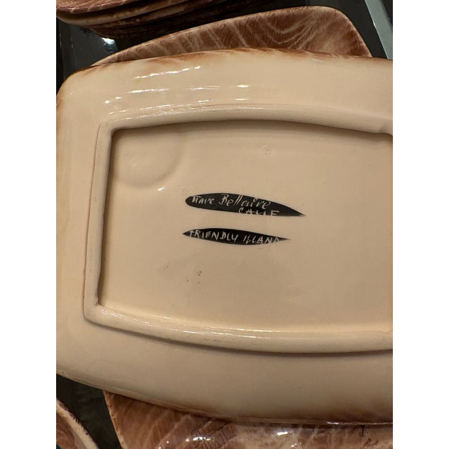 Ceramic 1950s Marc Bellaire Signed Friendly Island Party Set - 21 pcs For Sale - Image 7 of 8