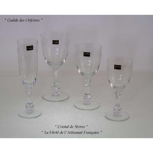 French Complete Set for 12 Persons, Lamour Gravé 1600 in It’s Factory Original Packing of 1980’s For Sale - Image 3 of 17