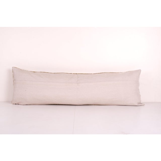 Gold Ikat Eye Lumbar Pillow Cover For Sale - Image 4 of 4