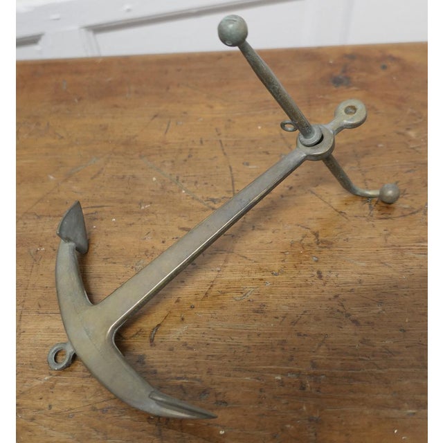 Bronze Yacht Anchor Desk Ornament, 1890s For Sale - Image 4 of 8