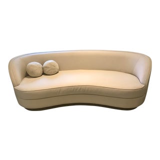 Curved Custom St Tropez Sofa For Sale