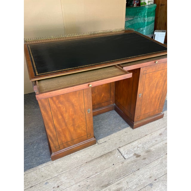Late 20th Century Baker Stately Homes Slant Top Desk For Sale - Image 11 of 14