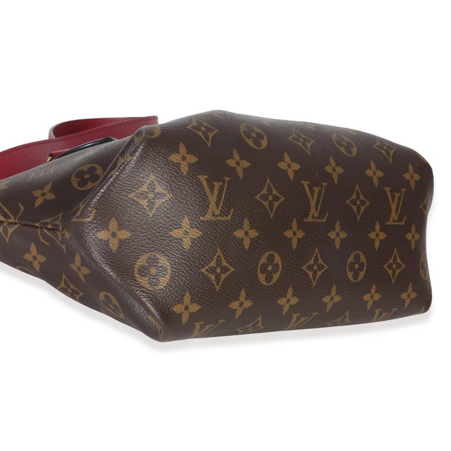 Bordeaux Monogram Canvas Flower Zipped Tote PM For Sale In New York - Image 6 of 8