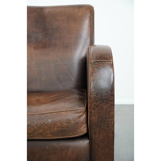 Vintage Armchair in Sheepskin For Sale - Image 9 of 16