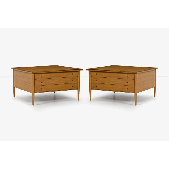 1950s Paul McCobb for Calvin the Irwin Collection 3-Drawer End Tables - a Pair For Sale - Image 9 of 9