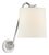 Barbara Barry For Visual Comfort Signature Understudy Sconce In Polished Nickel With Linen Shade For Sale