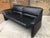 Three-Seater Sofa in Black Genuine Leather by Hans Kaufeld for de Sede, 1980s For Sale - Image 9 of 10