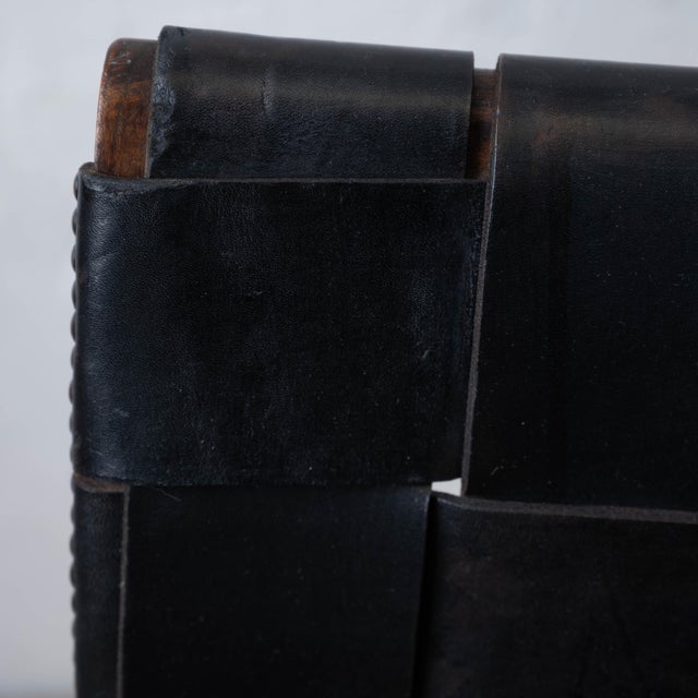Pierre Lottier Leather Lounge Chair, 1960s For Sale - Image 13 of 18