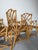 Vintage Italian Dal Vera Chippendale Style Bamboo & Rattan Dining Chairs - Set of Four For Sale - Image 11 of 17