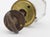 Antique Round Glass Octagon Closet Door Knob Set For Sale - Image 6 of 7