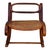 1900-1909 Vienna Secession Bent Oak & Cane Rocking Foot W/ Bolt Stool by Thonet No.7001 For Sale - Image 4 of 8