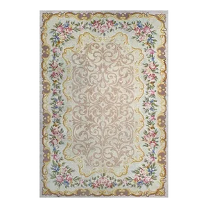 1930s Old French Savonnery Area Rug 7x10