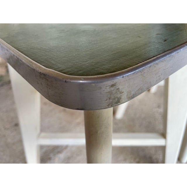 Vintage Wooden Stool, 1950s For Sale - Image 9 of 18