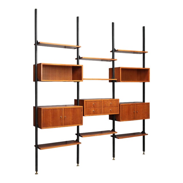 Vintage Bookcase in Mahogany, 1960s For Sale