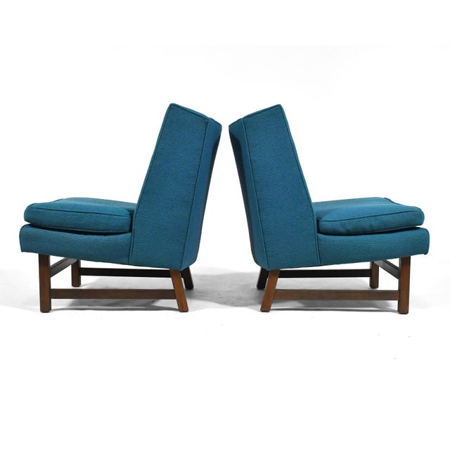 Mid 20th Century Edward Wormley Lounge Chairs by Dunbar (Pair) For Sale - Image 5 of 10