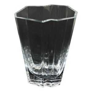 1980s Tapio Wirkkala Large Pinja Crystal Vase for Iittala Finland, Scandinavian Modern