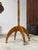 Sculptural Split Reed Cane Rattan Floor Lamp Woven Rope Shade Spherical Metal Feet For Sale - Image 10 of 17