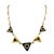 Gold Vintage L. Ricci for Lancetti 18K Blue Enamel Necklace with Natural Tourmaline For Sale - Image 8 of 12