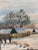 1960s Vintage Original Cottage Oil Painting: Framed Winter Landscape Art For Sale - Image 5 of 12