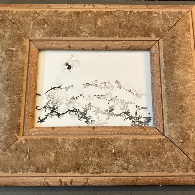 Original 5 x 7 ink painting on paper unsigned Overall size with frame is 11 x 13 Check out my shop, .ROBINS EGG GALLERY,...