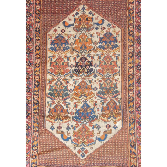 Persian Antique Persian Afshar Rug 4' X 5'10'' For Sale - Image 3 of 4