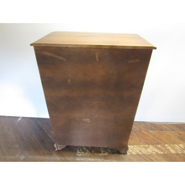 Brown Kling Solid Maple High Chest of Drawers For Sale - Image 8 of 9