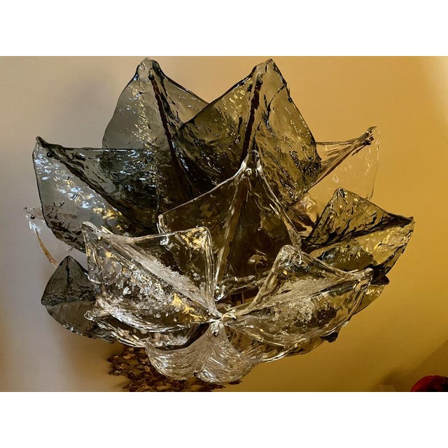 Murano Glass Ceiling Lamp from Mazzega, 1974 For Sale - Image 9 of 18