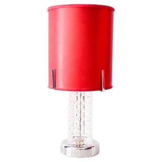 Red Table Lamps from Austrolux, Set of 2 For Sale