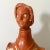 This vintage terracotta woman sculpture was handmade and handpainted in northern Brazil, purchased in the early 1980s....
