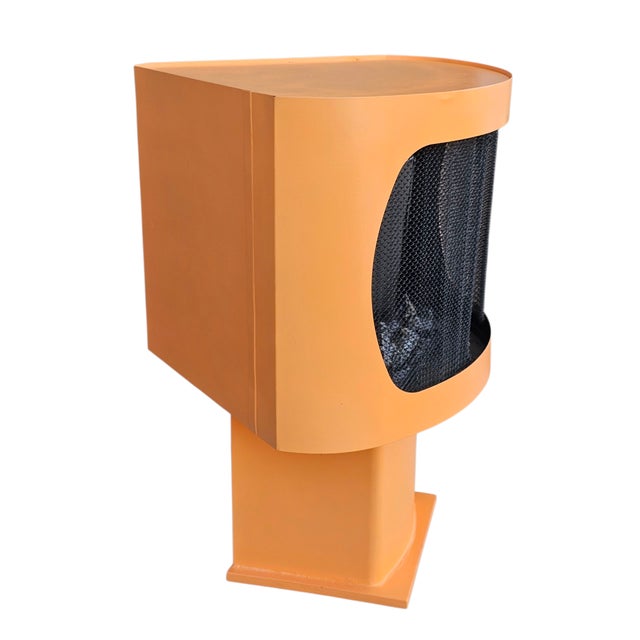 Mid-Century Modern Mid Century Free-Standing Corner Electric Fireplace For Sale - Image 3 of 6