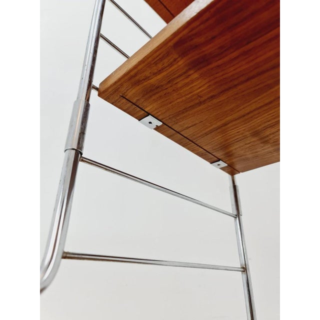 Brown Free Standing String Shelf-System with Cabinet in Teak from WHB Germany, 1950s For Sale - Image 8 of 11