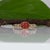 Padparadscha Sapphire Ring With Natural Diamond Accents: Solid 14k Gold, Size 6.75 For Sale In Columbus - Image 6 of 10