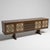 Sideboard in stained oak and signed ceramic, in a Brutalist style Brutalist This piece has an attribution mark, I am sure...