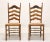 Farmhouse Cape Ann Chairs Maple Ladder Back Dining Side Chairs With Rush Seats - Pair A For Sale - Image 3 of 11