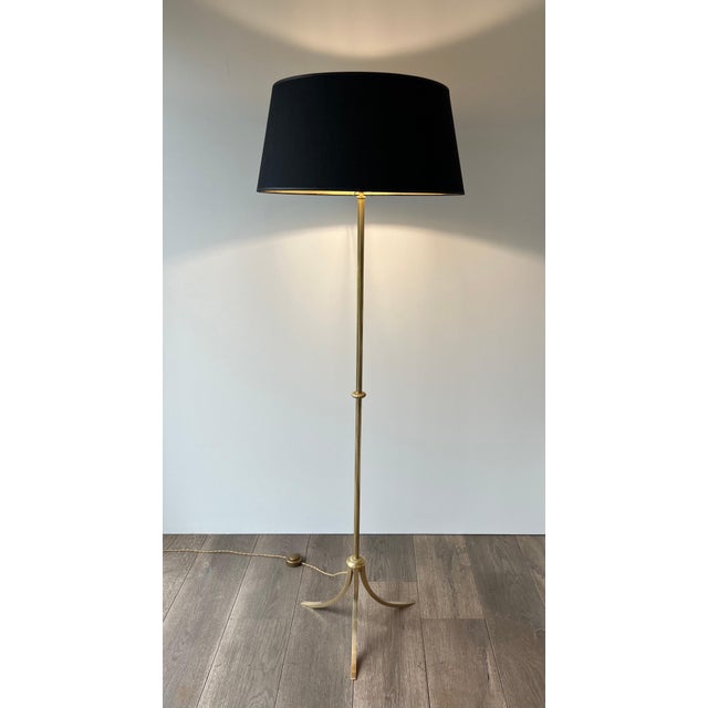 Neoclassical 1940s French Neoclassical Style Floor Lamp, Maison Jansen For Sale - Image 3 of 12